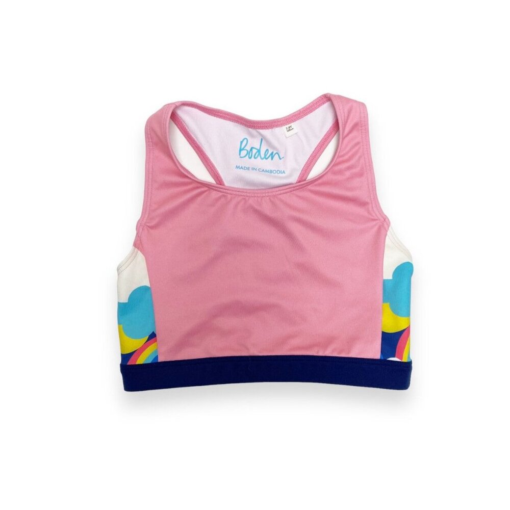 Boden Rainbow Crop Top 7/8